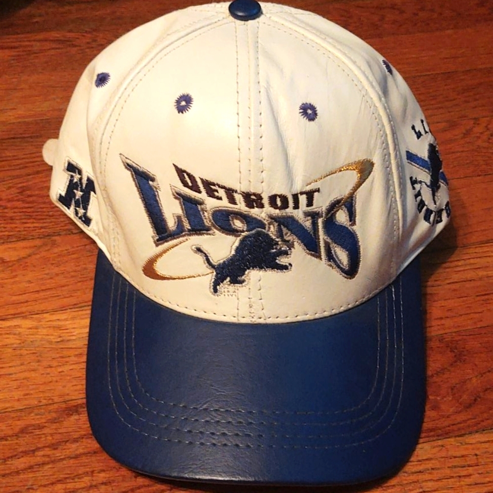 Detroit Lions LEATHER Hat